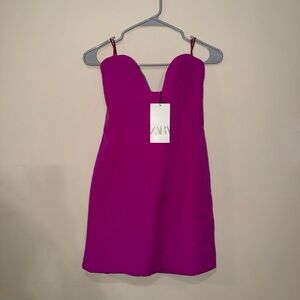 Zara Magenta Cocktail Dress